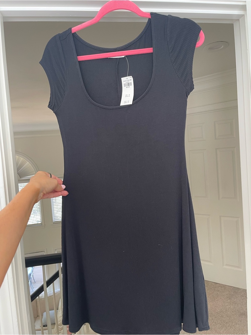 Abercrombie & Fitch Black Scoop Neck Mini Dress